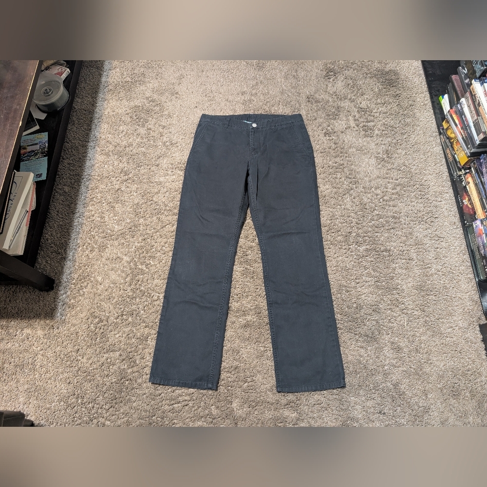 Bonobos Golf Washed Chino Pants Mens 32x32 Black Straight Fit